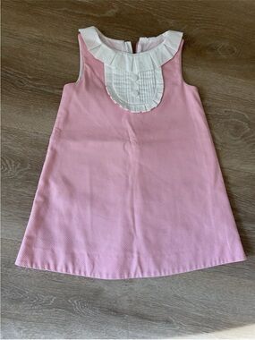 Jacadi Pink dress with white bib